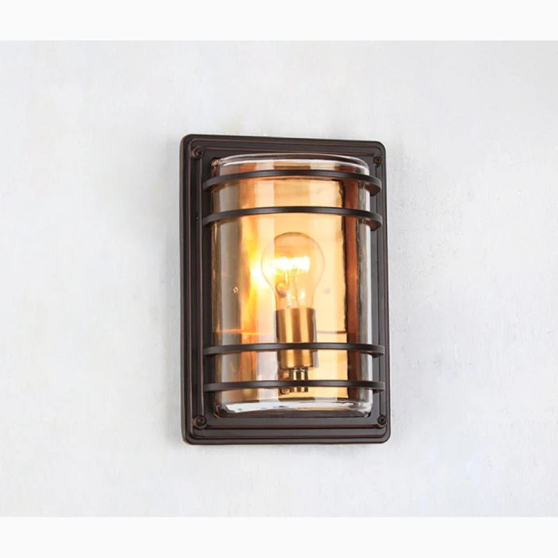 Nadine Retro Outdoor Waterproof Aluminum LED Wall Lamp - Exterior wall | Lucera Lighting