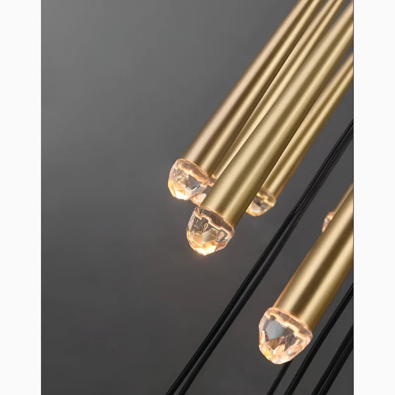 Coomb Minimalist Long Ceiling Chandelier - Chandeliers | Lucera Lighting