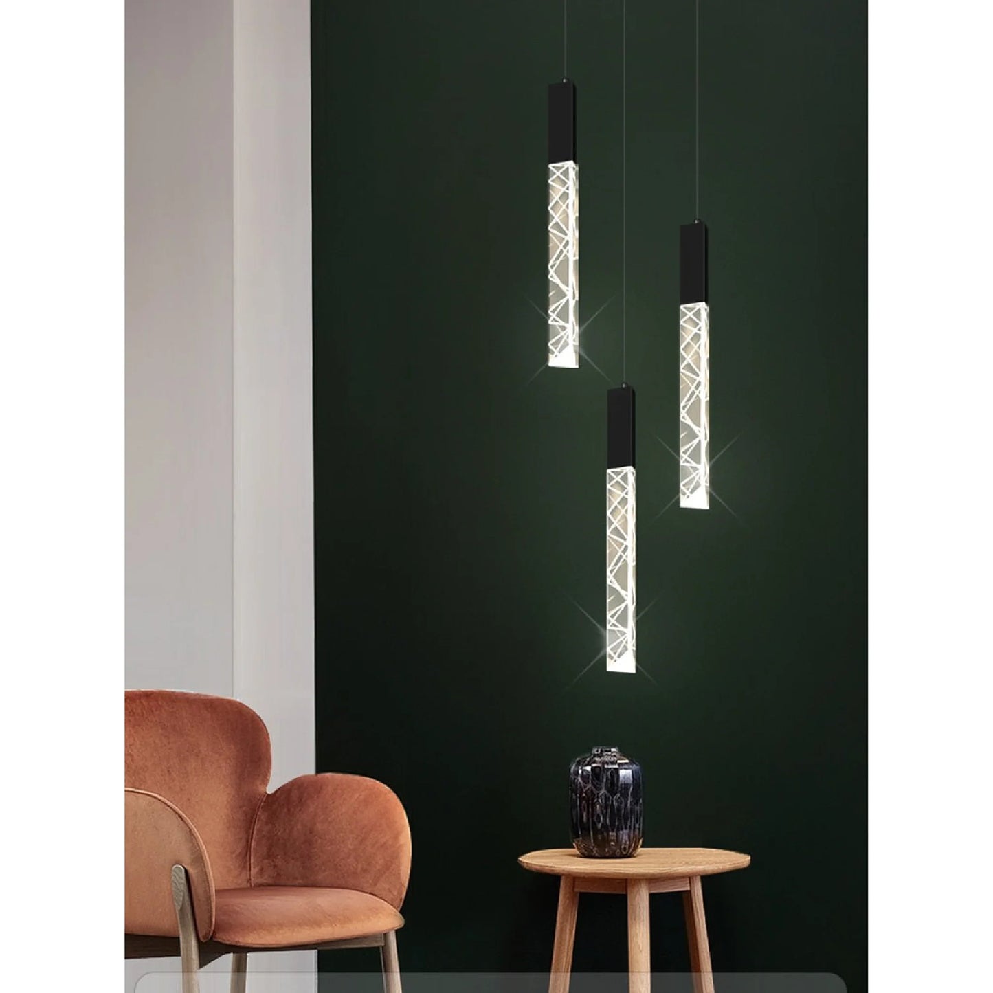 Quartz Long Staircase Crystal Chandelier - Pendant Lights | Lucera Lighting