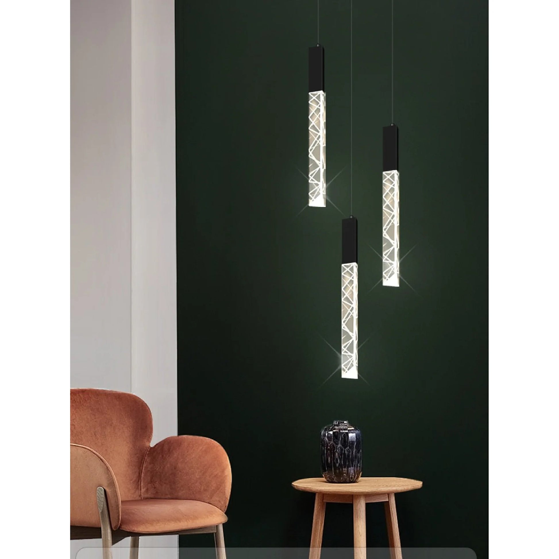 Quartz Long Staircase Crystal Chandelier - Pendant Lights | Lucera Lighting