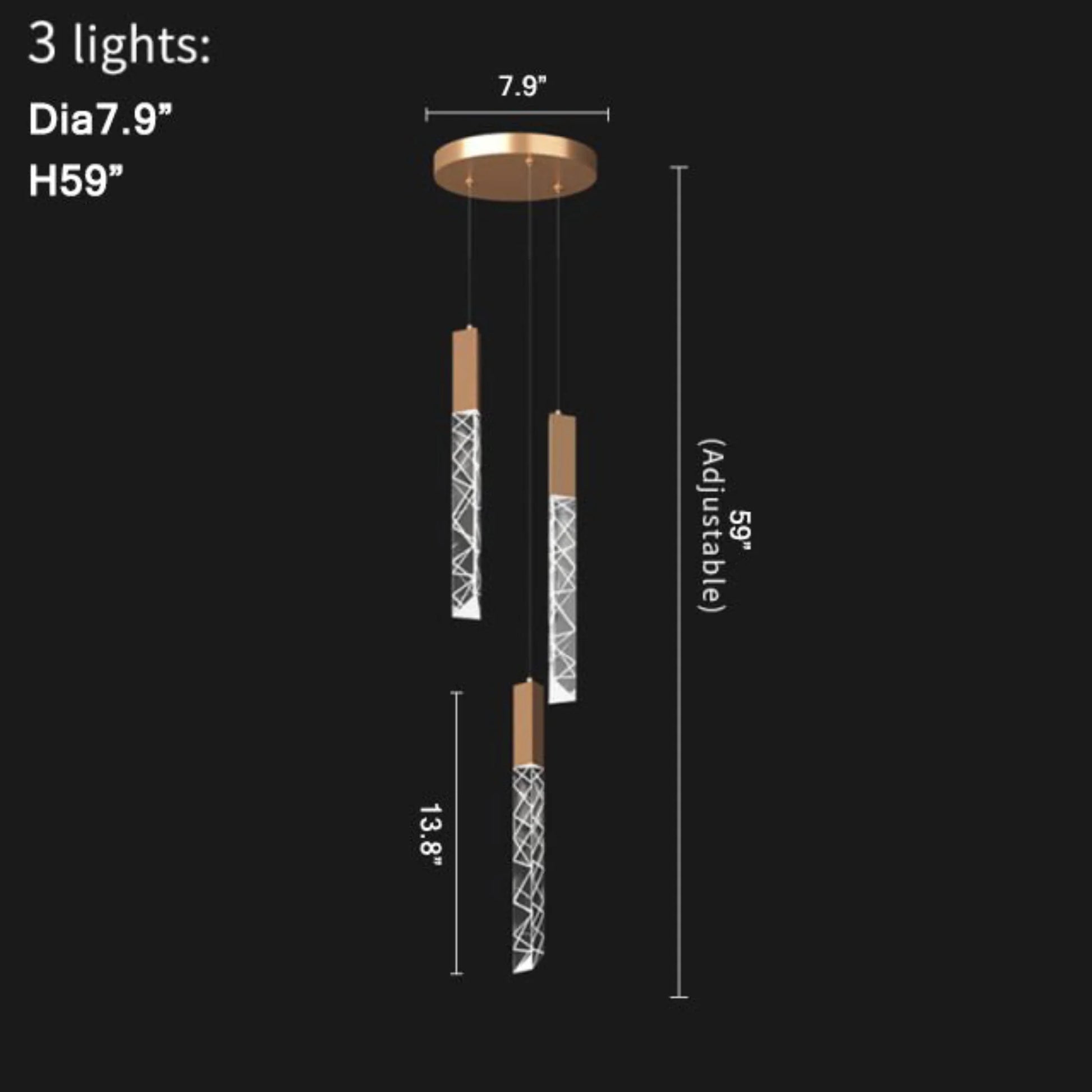 Quartz Long Staircase Crystal Chandelier - Pendant Lights | Lucera Lighting