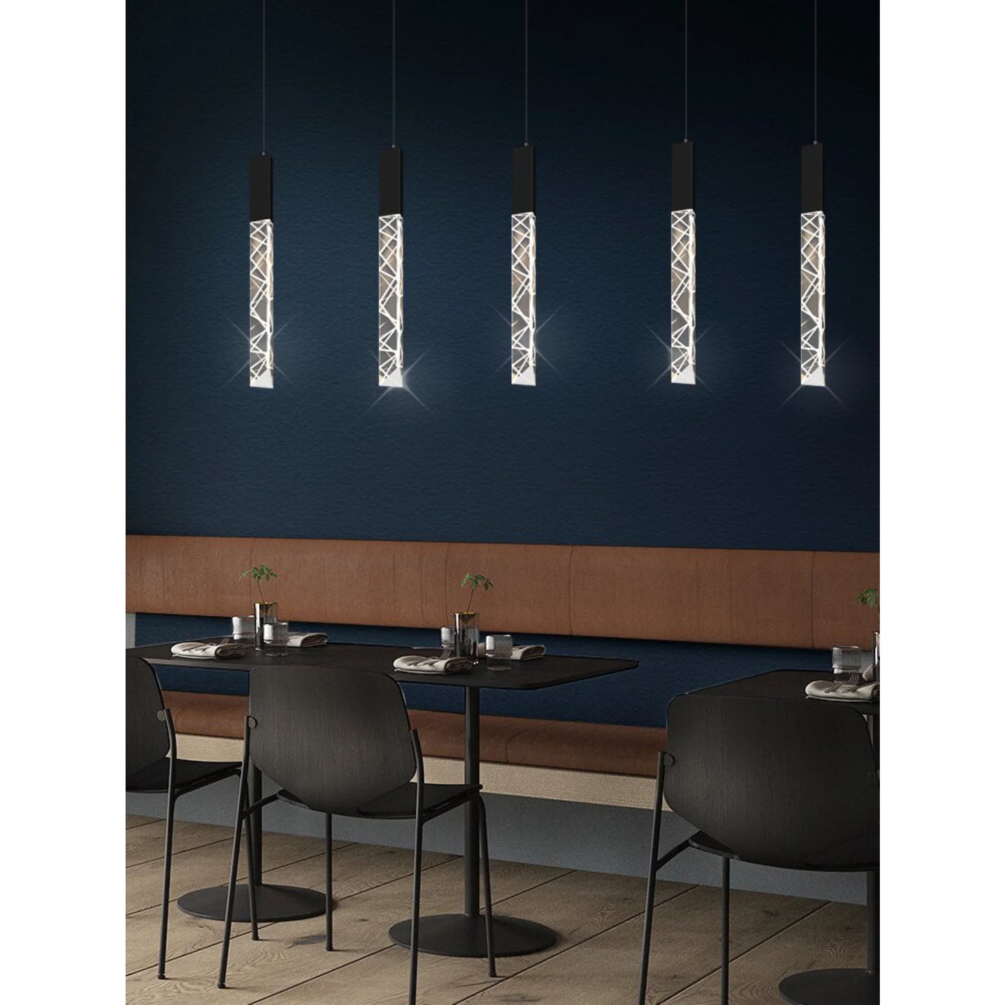 Quartz Long Staircase Crystal Chandelier - Pendant Lights | Lucera Lighting