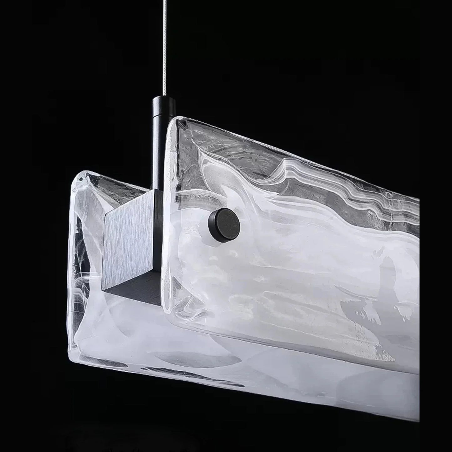 Lapis Modern Rectangle Chandelier for Kitchen Island - Pendant Lights | Lucera Lighting