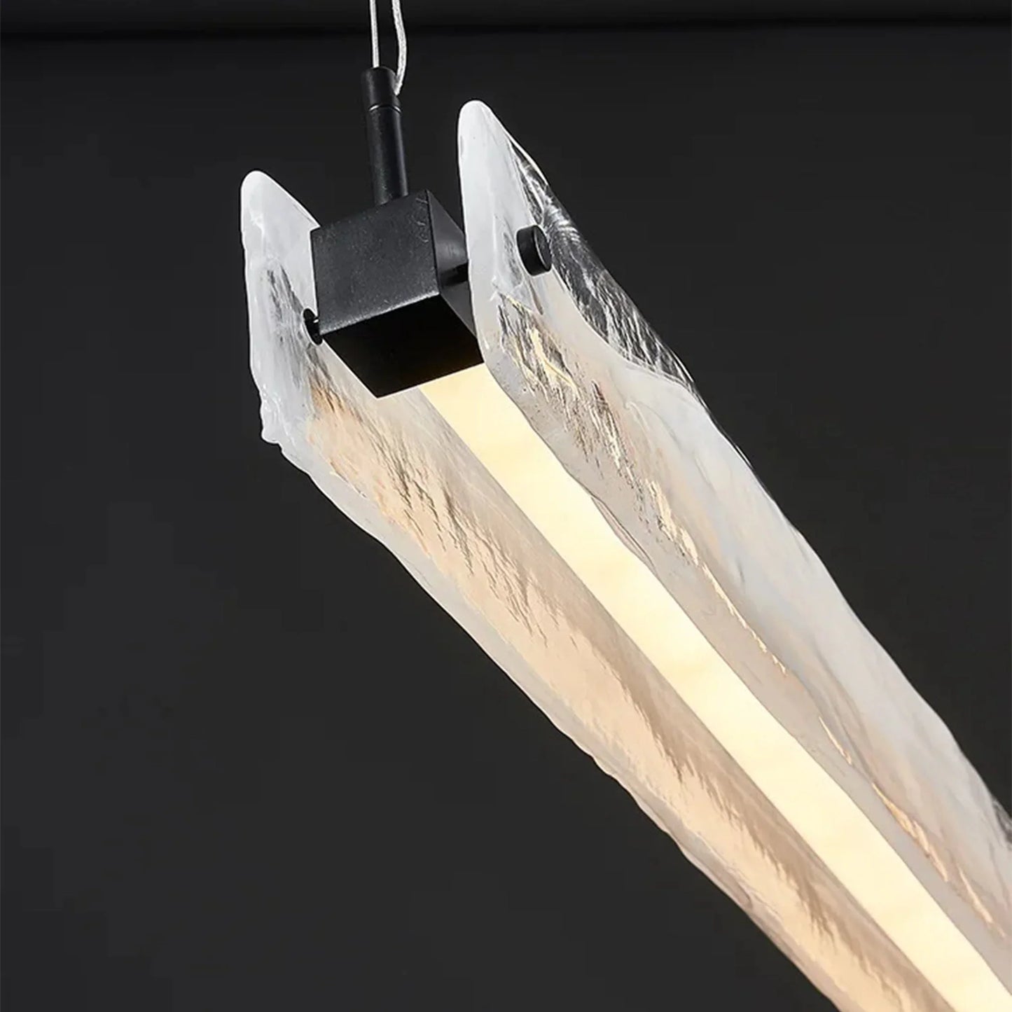 Lapis Modern Rectangle Chandelier for Kitchen Island - Pendant Lights | Lucera Lighting