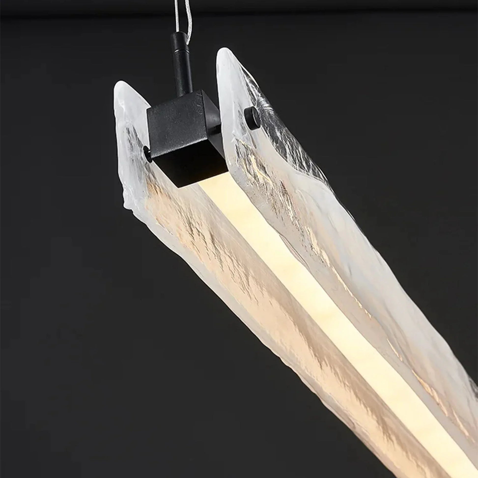 Lapis Modern Rectangle Chandelier for Kitchen Island - Pendant Lights | Lucera Lighting