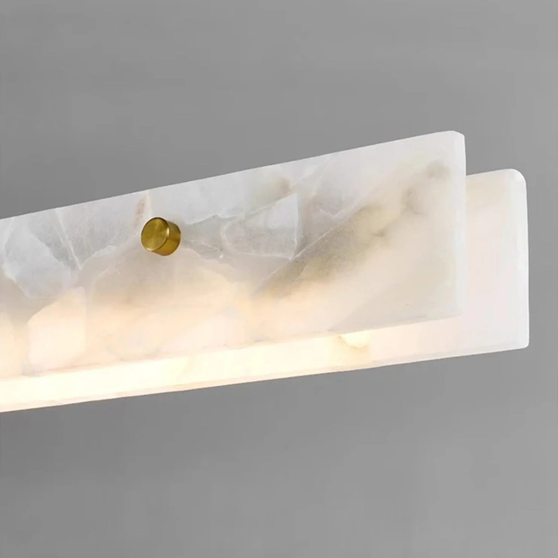 Incarnadine Lux Modern Marble Rectangle Chandelier - Pendant Lights | Lucera Lighting
