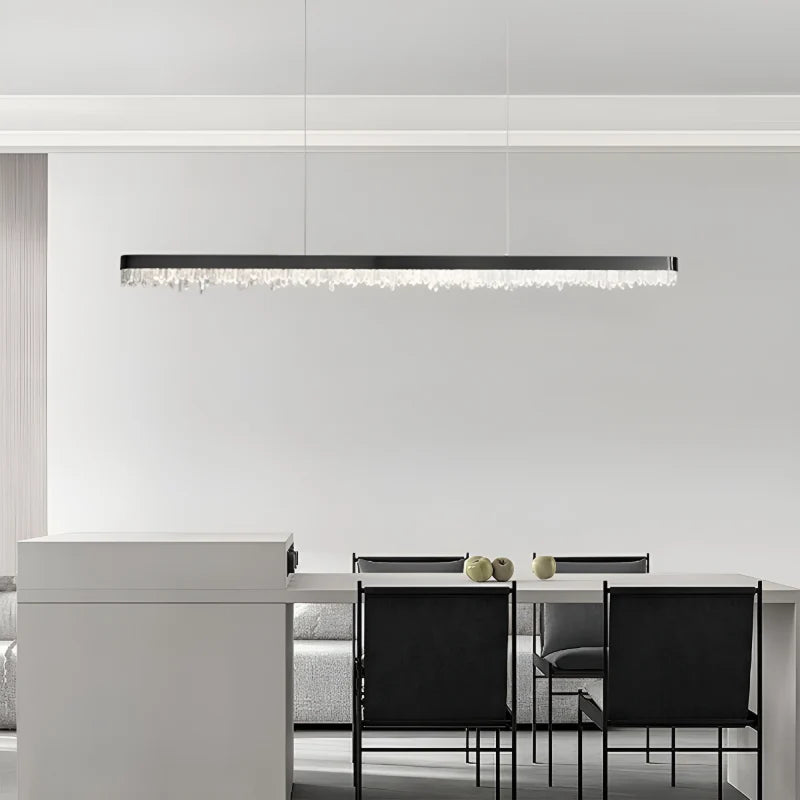 Jonquil Modern Rectangle Crystal Chandelier - Pendant Lights | Lucera Lighting