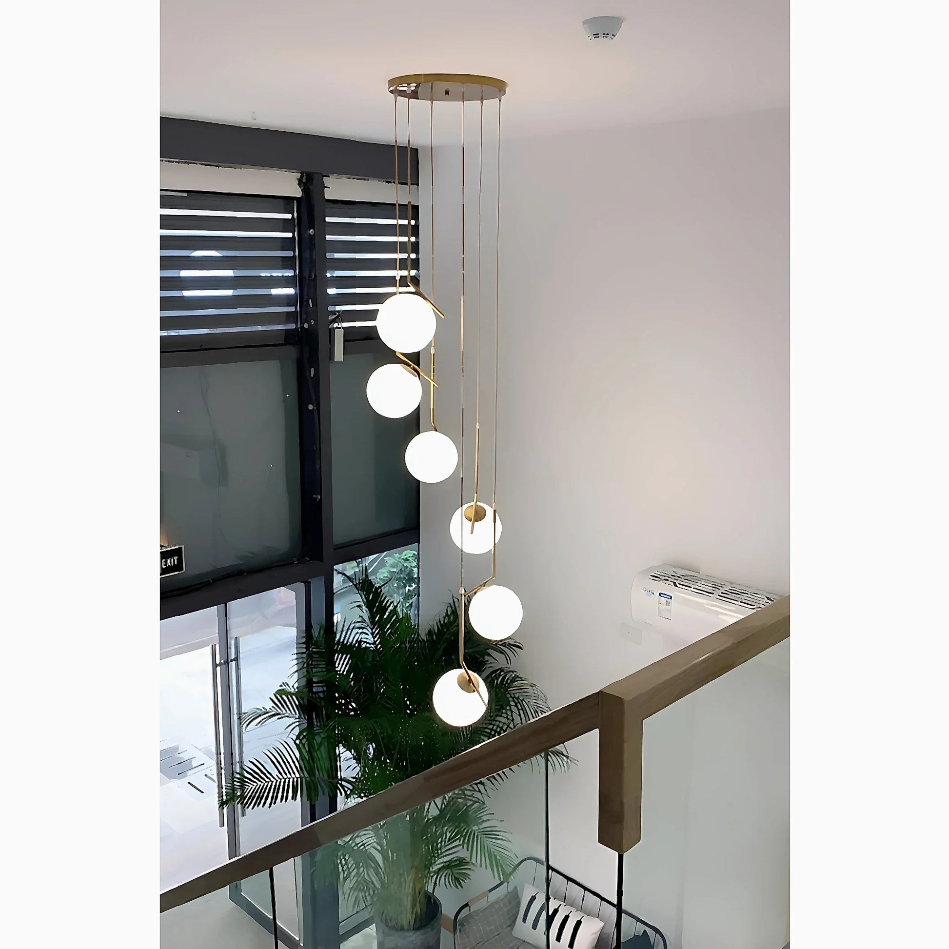 Aspen Duplex Spiral Pendant Chandelier - Pendant Lights | Lucera Lighting