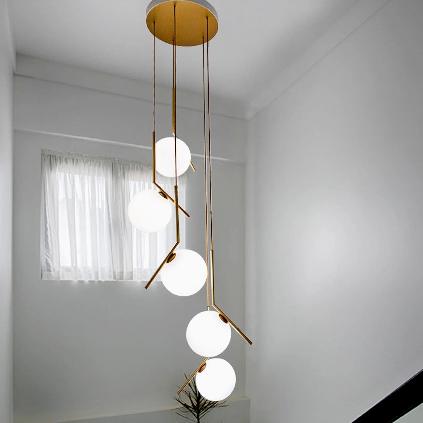 Aspen Duplex Spiral Pendant Chandelier - Pendant Lights | Lucera Lighting