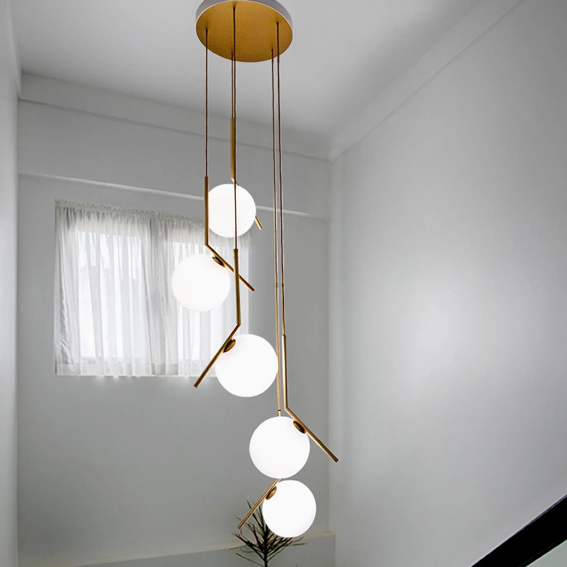 Aspen Duplex Spiral Pendant Chandelier - Pendant Lights | Lucera Lighting