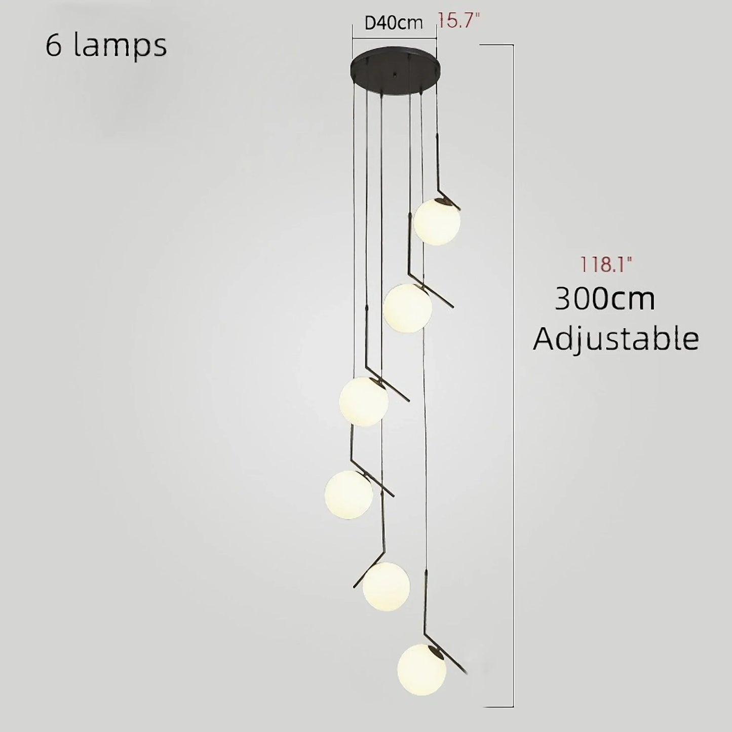 Aspen Duplex Spiral Pendant Chandelier - Pendant Lights | Lucera Lighting