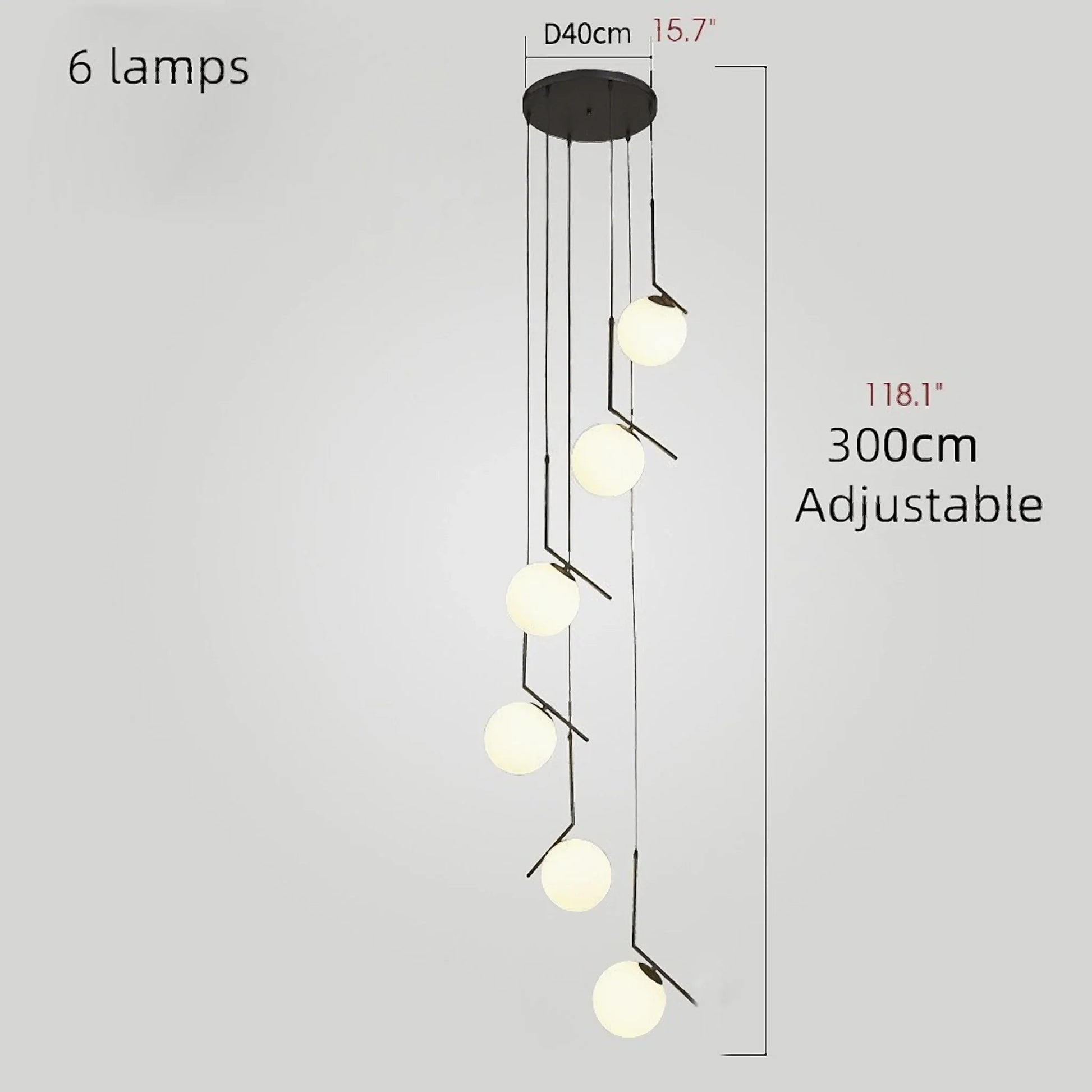 Aspen Duplex Spiral Pendant Chandelier - Pendant Lights | Lucera Lighting