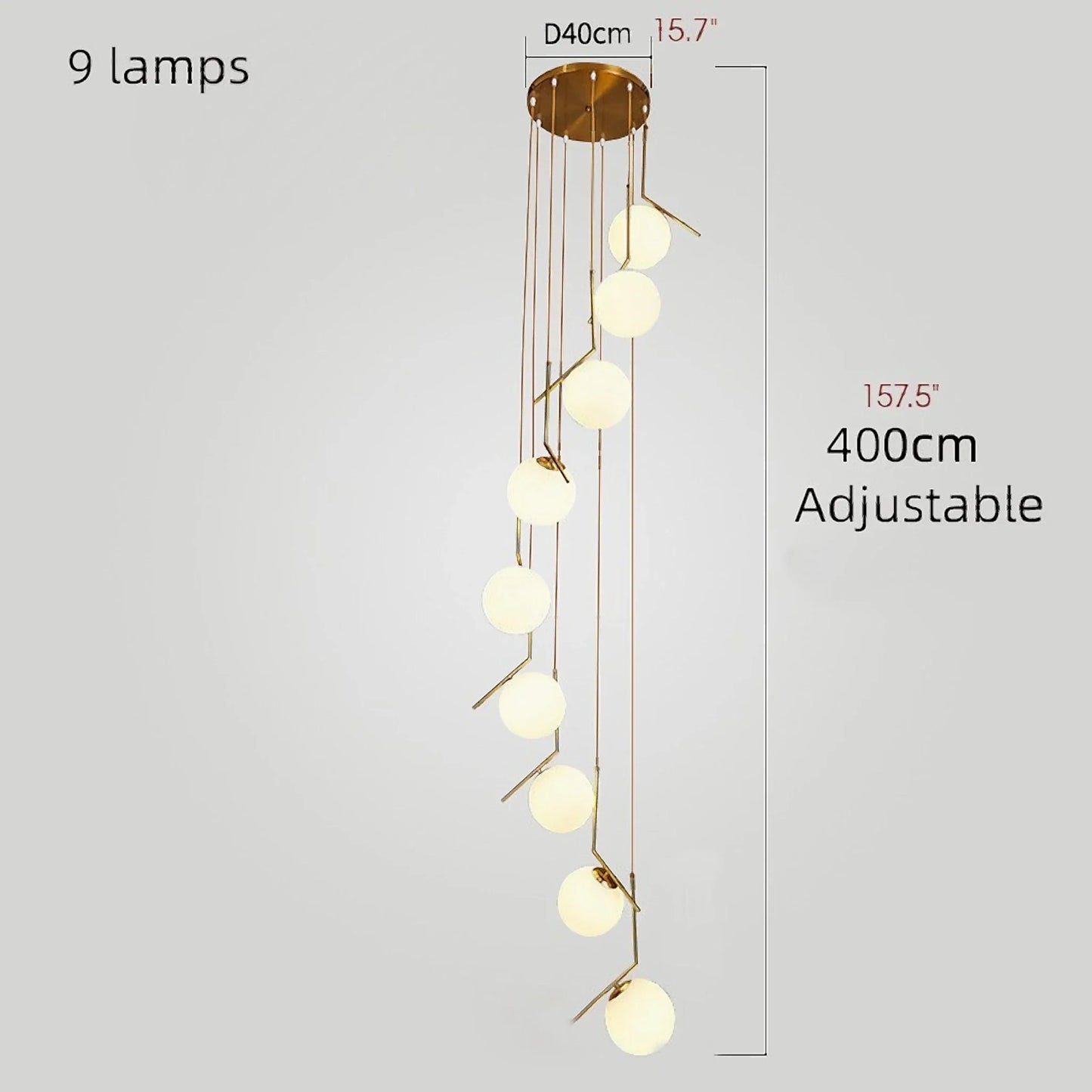 Aspen Duplex Spiral Pendant Chandelier - Pendant Lights | Lucera Lighting