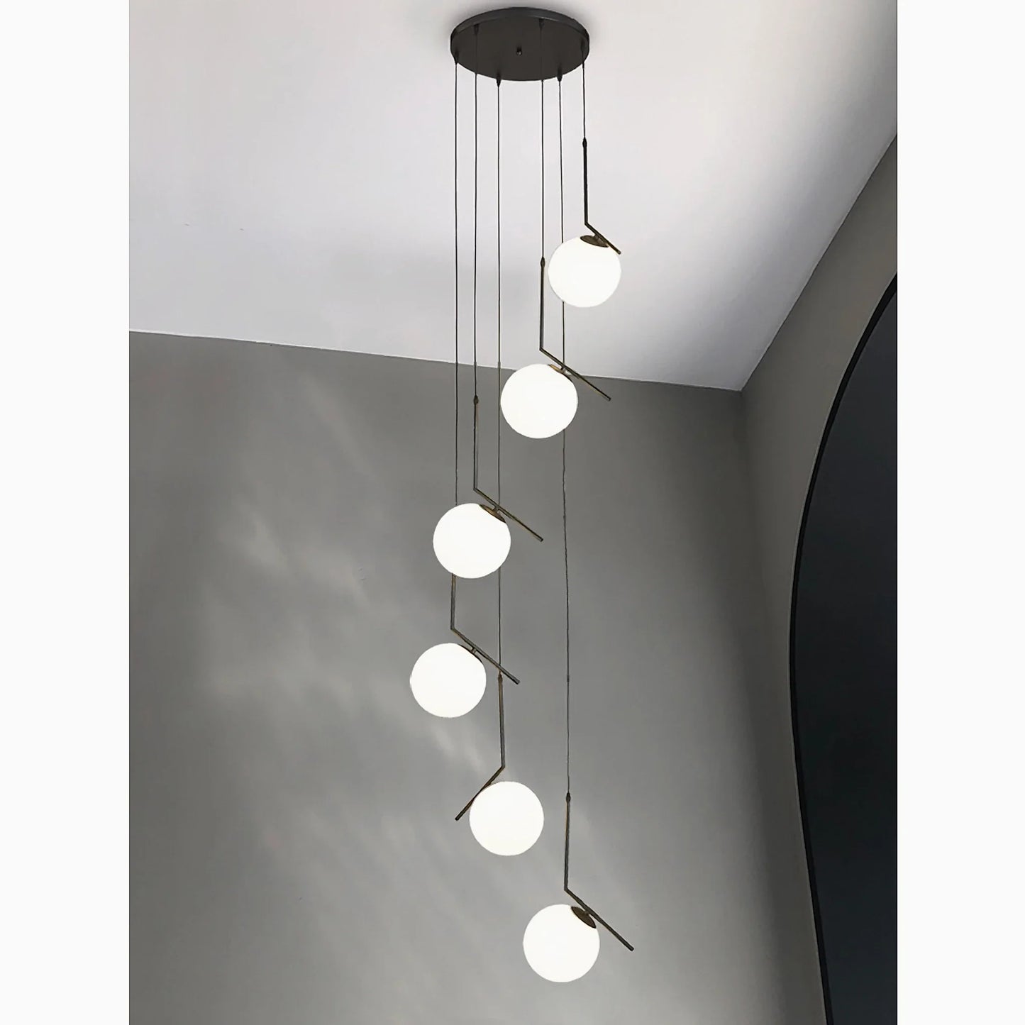 Aspen Duplex Spiral Pendant Chandelier - Pendant Lights | Lucera Lighting