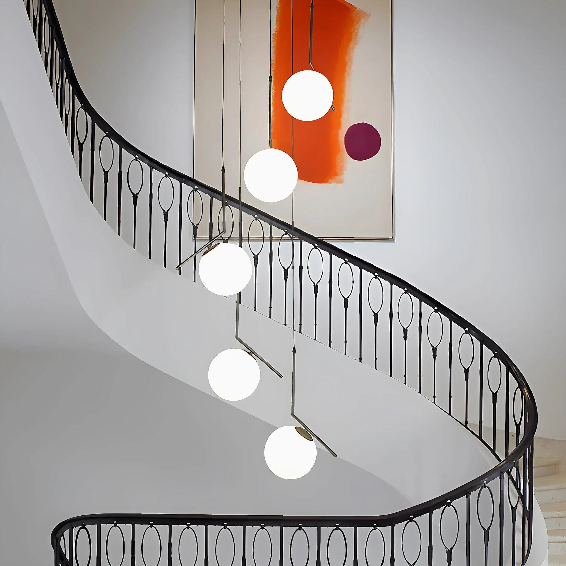 Aspen Duplex Spiral Pendant Chandelier - Pendant Lights | Lucera Lighting