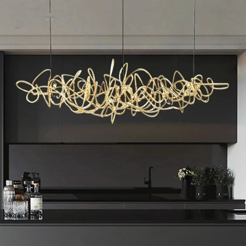 Isabelline Rectangle Chandelier - Chandeliers | Lucera Lighting