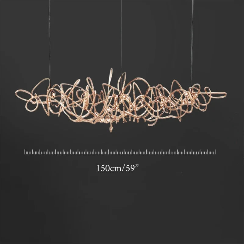 Isabelline Rectangle Chandelier - Chandeliers | Lucera Lighting