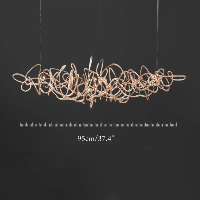 Isabelline Rectangle Chandelier - Chandeliers | Lucera Lighting