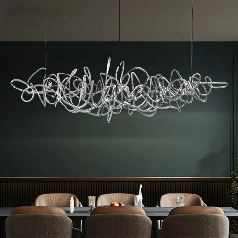 Isabelline Rectangle Chandelier - Chandeliers | Lucera Lighting