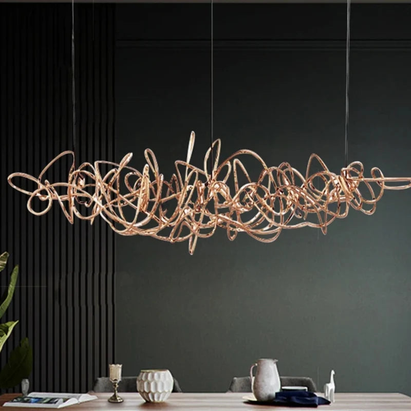 Isabelline Rectangle Chandelier - Chandeliers | Lucera Lighting