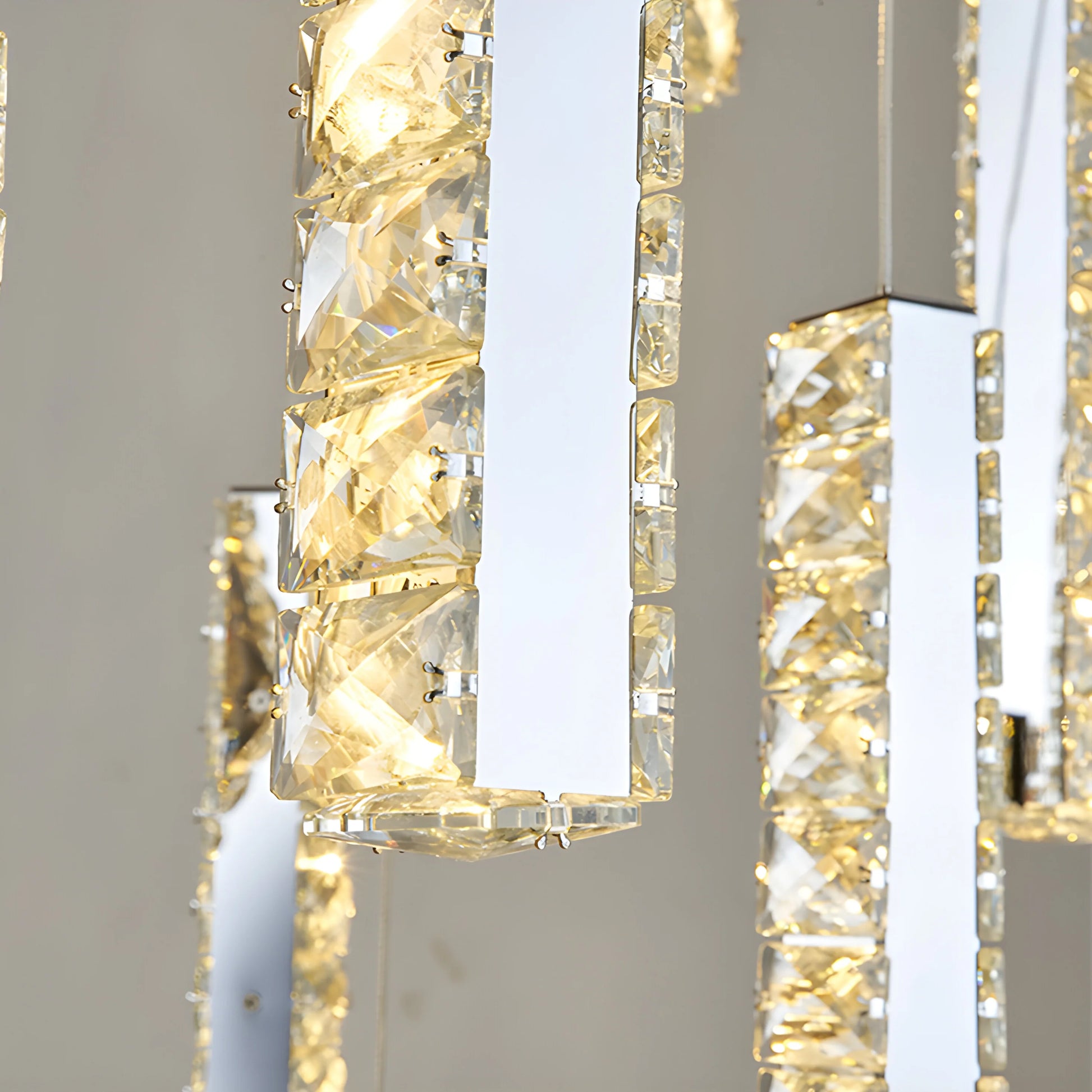 Rast Gold LED Crystal Chandelier - Chandeliers | Lucera Lighting