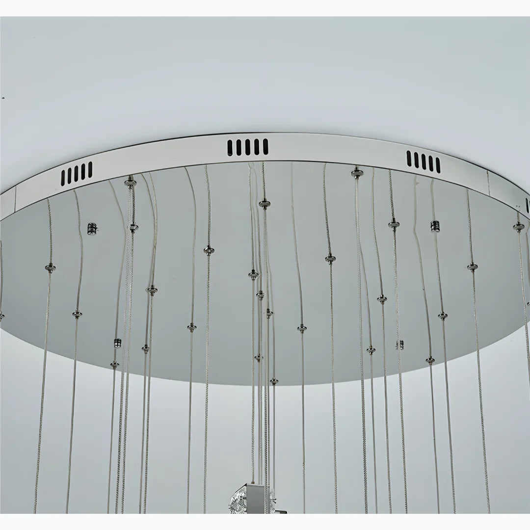 Rast Gold LED Crystal Chandelier - Chandeliers | Lucera Lighting