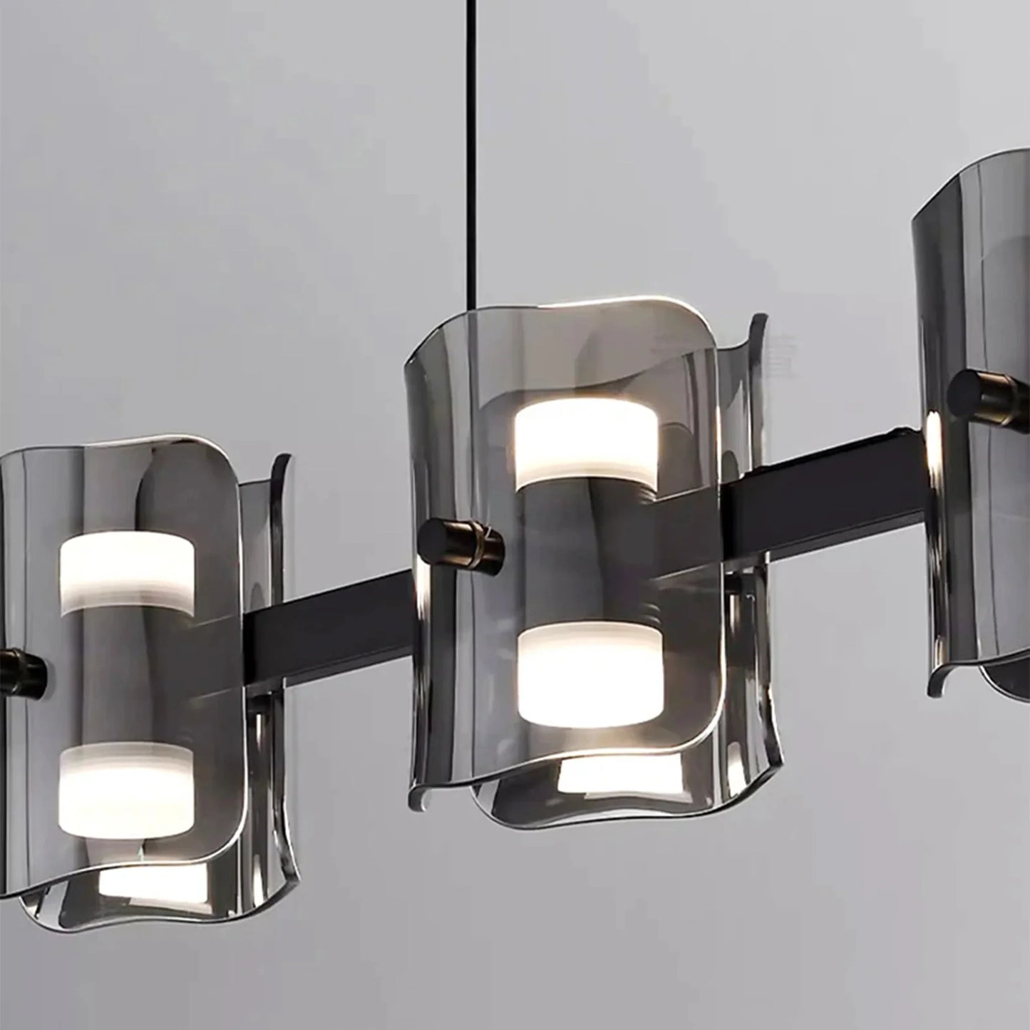 Harlequin Rectangle Glass Chandelier - Pendant Lights | Lucera Lighting
