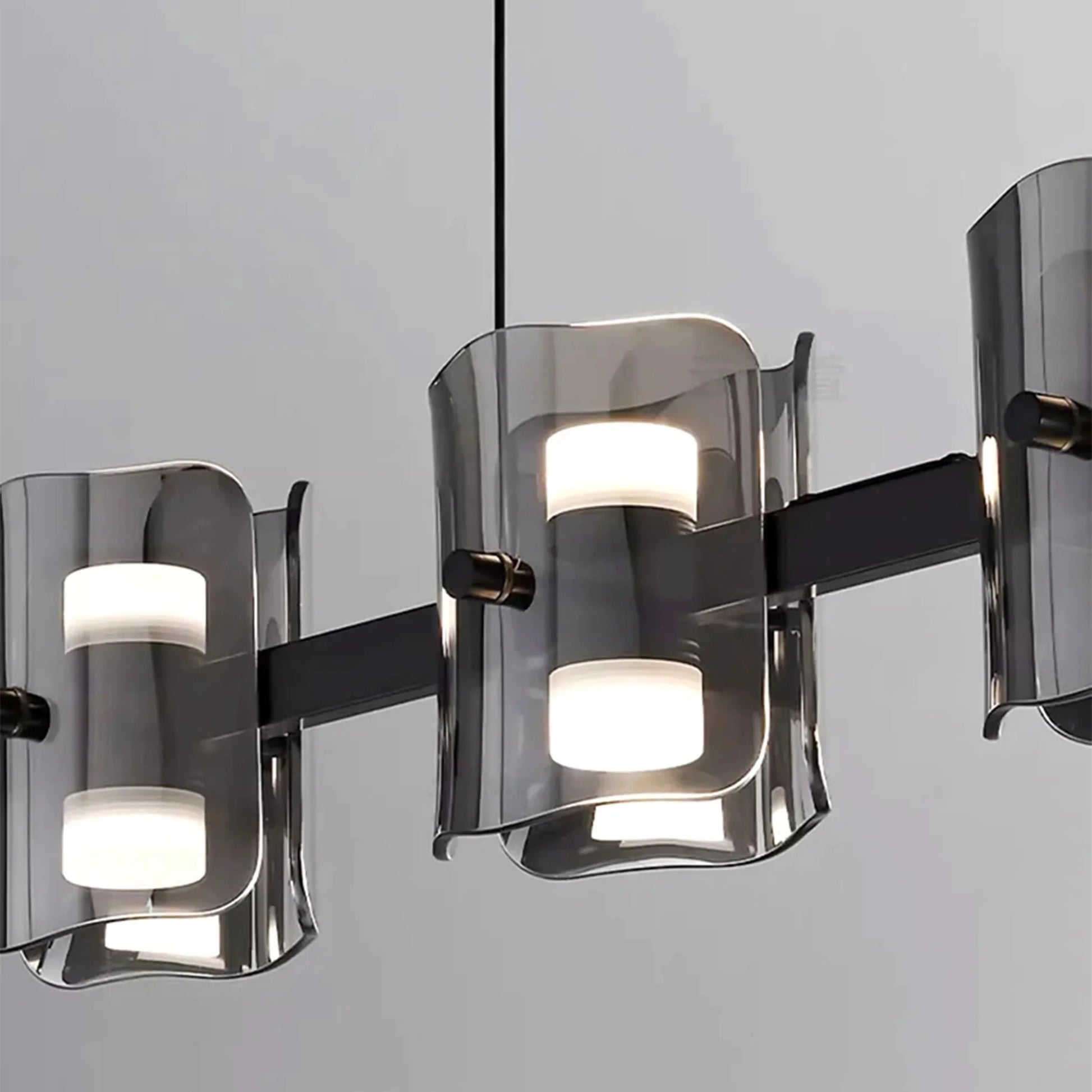Harlequin Rectangle Glass Chandelier - Pendant Lights | Lucera Lighting