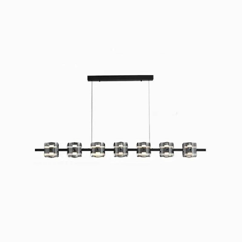 Harlequin Rectangle Glass Chandelier - Pendant Lights | Lucera Lighting