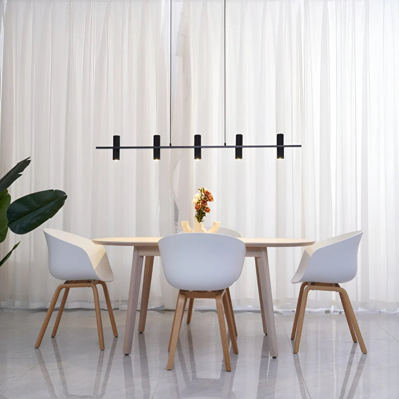 Feldgrau Minimalist Black Copper Stone Chandelier - Pendant Lights | Lucera Lighting
