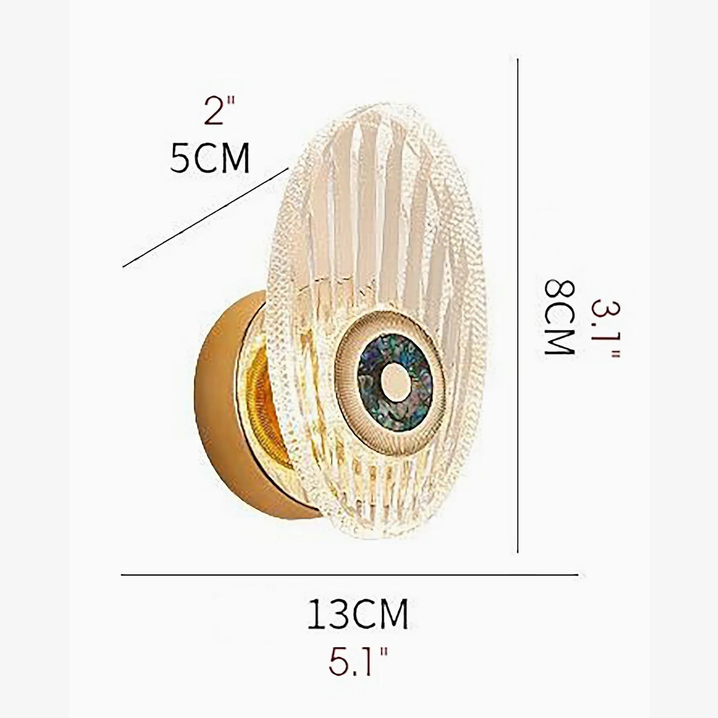 Ponticello Crystal Wall Lamp - Wall Lights & Sconces | Lucera Lighting