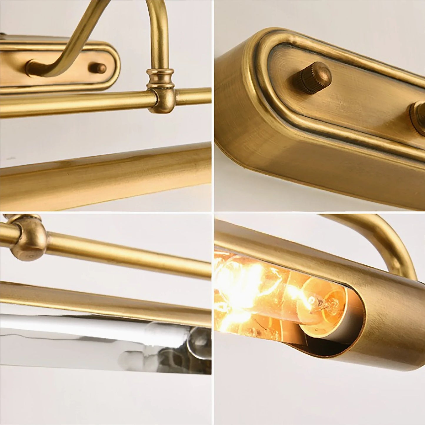 Ricochet Mirrored Long Copper LED Wall Lamp - Wall Lights & Sconces | Lucera Lighting