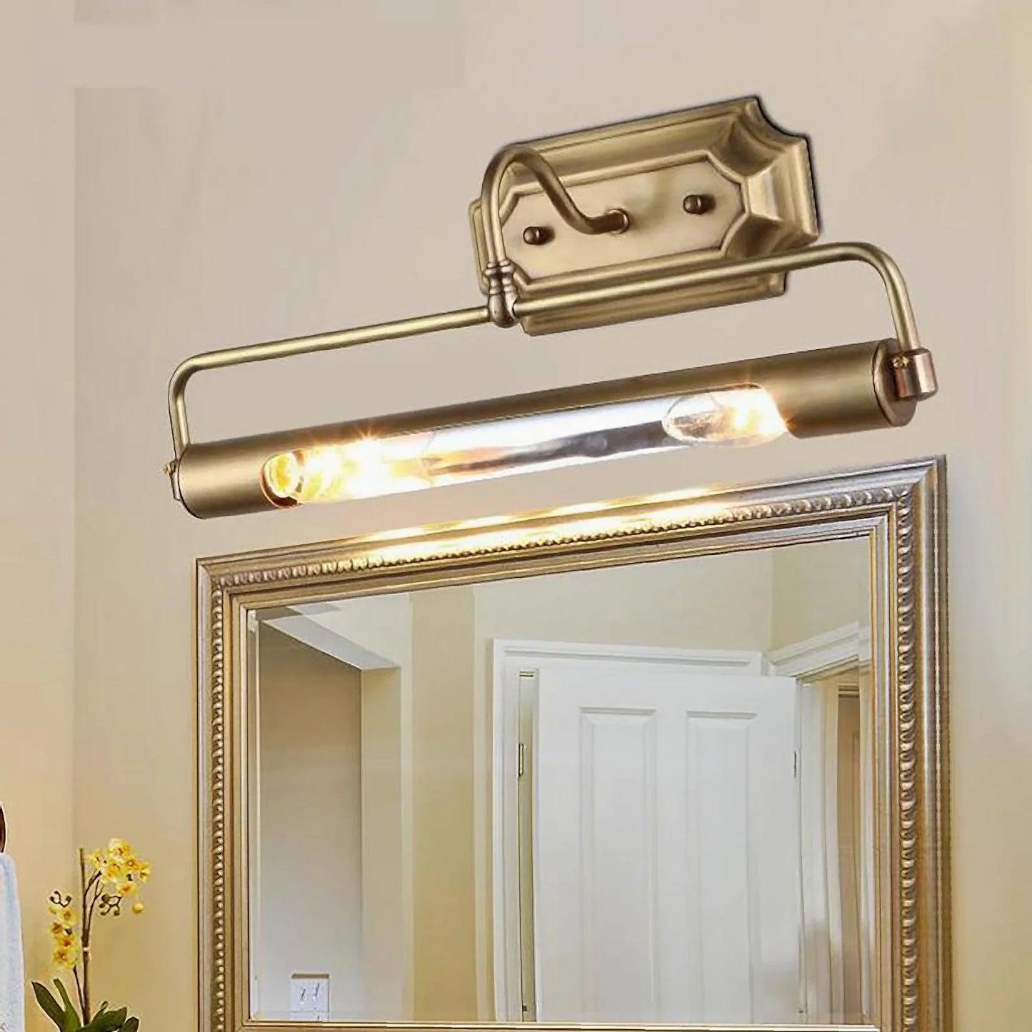 Martellato Antique Wall Mounted Brass LED Lamp - Wall Lights & Sconces | Lucera Lighting