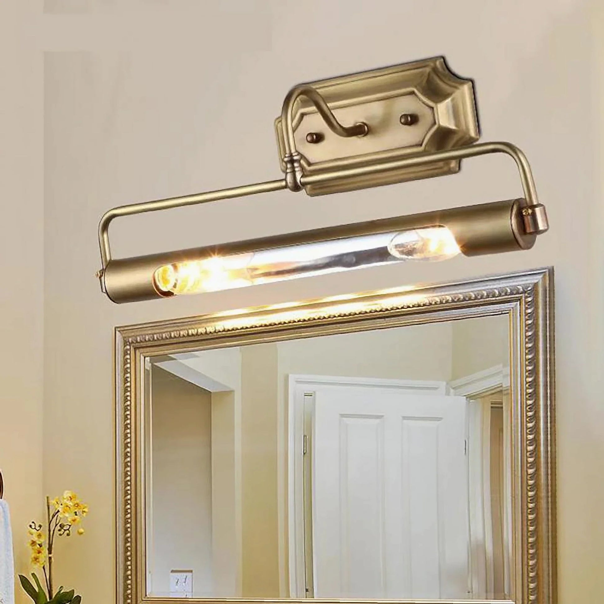 Martellato Antique Wall Mounted Brass LED Lamp - Wall Lights & Sconces | Lucera Lighting