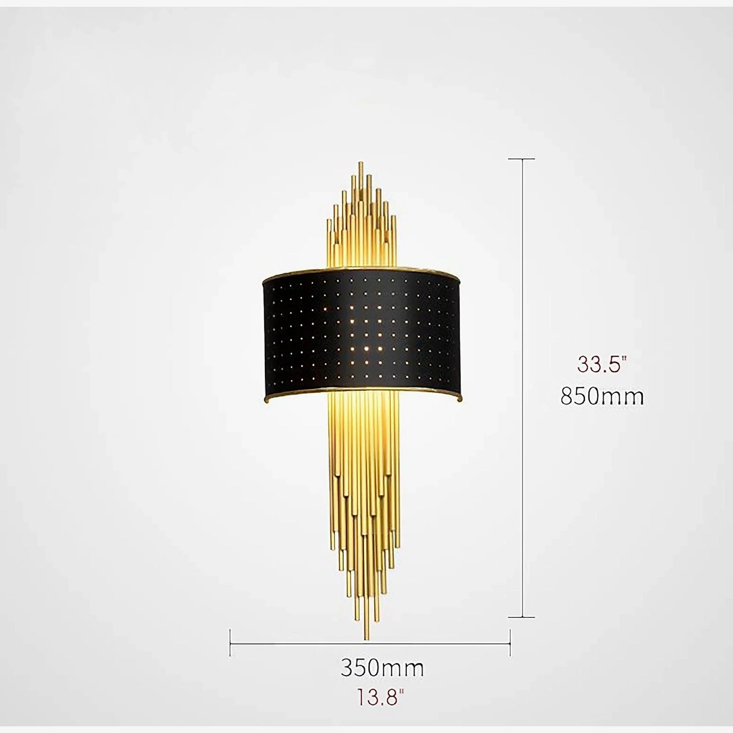 Colle Metal Pipe Wall Lamp Modern Style - Wall Lights & Sconces | Lucera Lighting