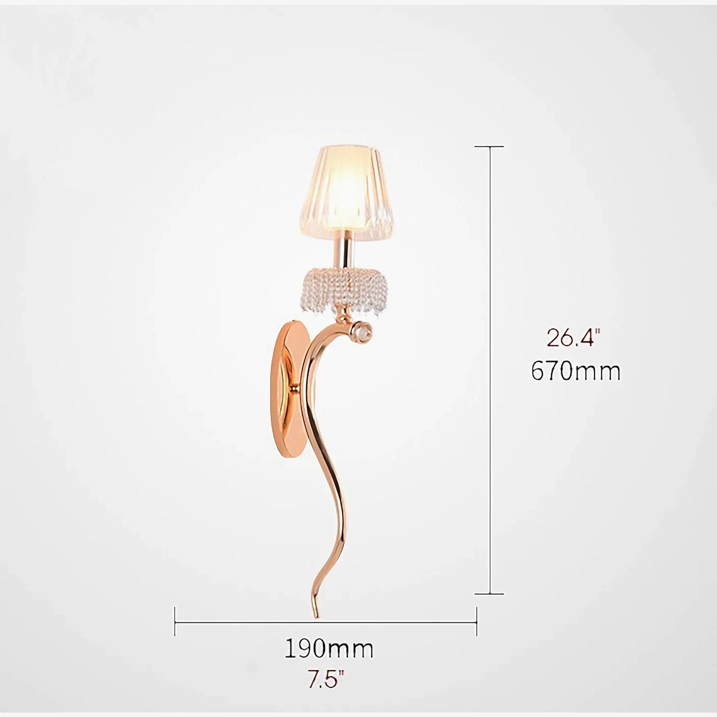 Spiccato Golden Horn LED Acrylic Wall Sconce - Wall Lights & Sconces | Lucera Lighting