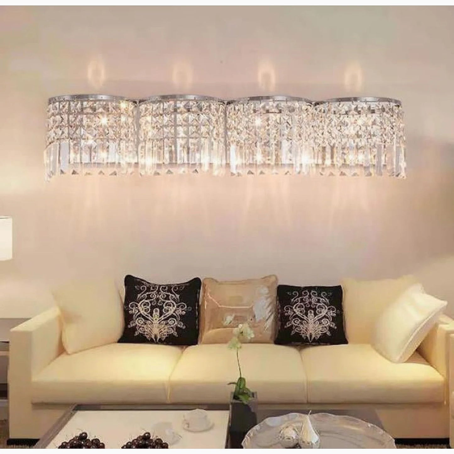 Vibrato Luxury Crystal Wall Sconce - Wall Lights & Sconces | Lucera Lighting