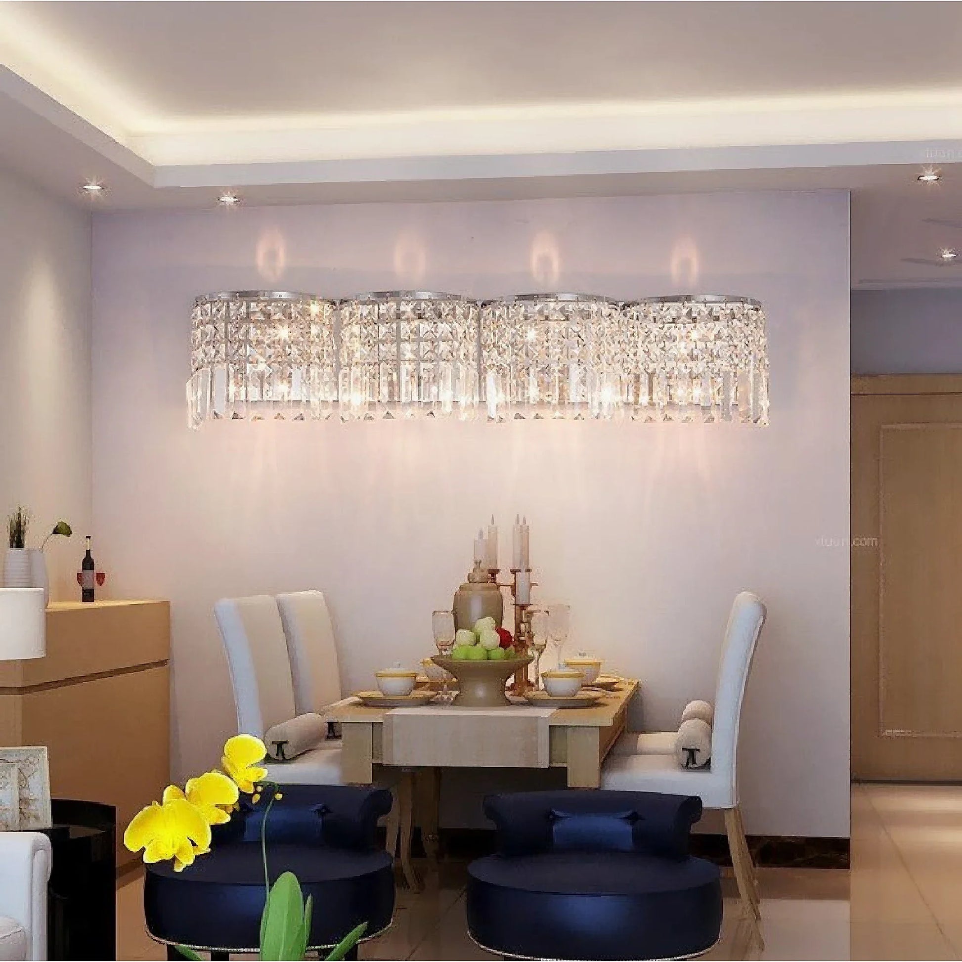 Vibrato Luxury Crystal Wall Sconce - Wall Lights & Sconces | Lucera Lighting