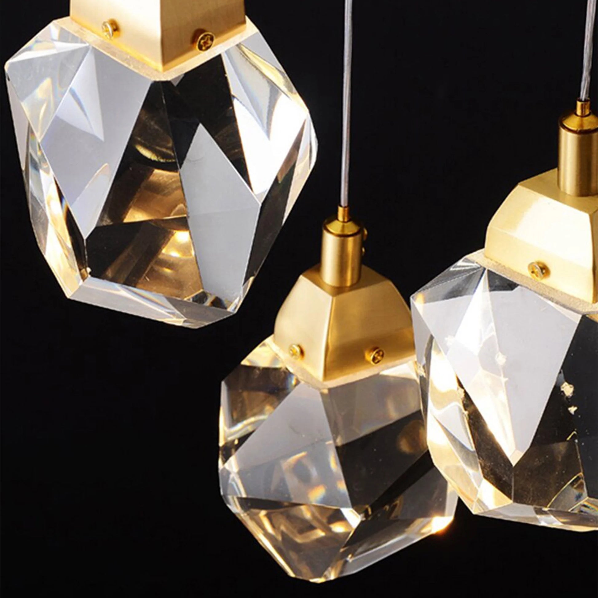 Weld Tremezzo Diamond Crystal Chandelier - Chandeliers | Lucera Lighting