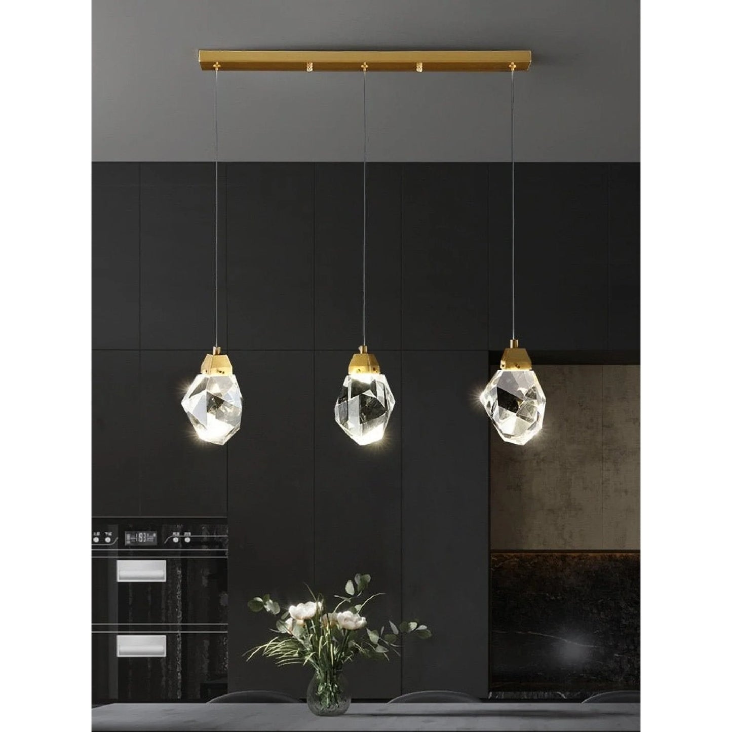Weld Tremezzo Diamond Crystal Chandelier - Chandeliers | Lucera Lighting