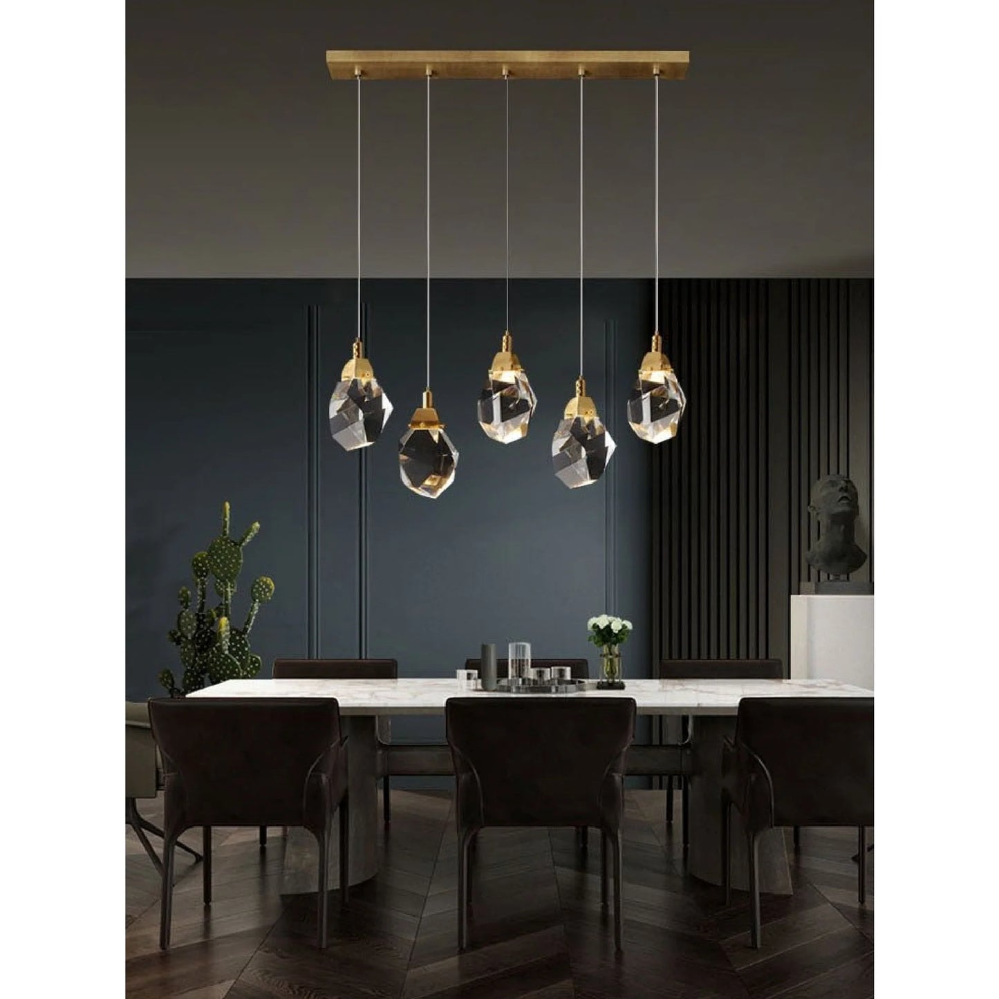 Weld Tremezzo Diamond Crystal Chandelier - Chandeliers | Lucera Lighting