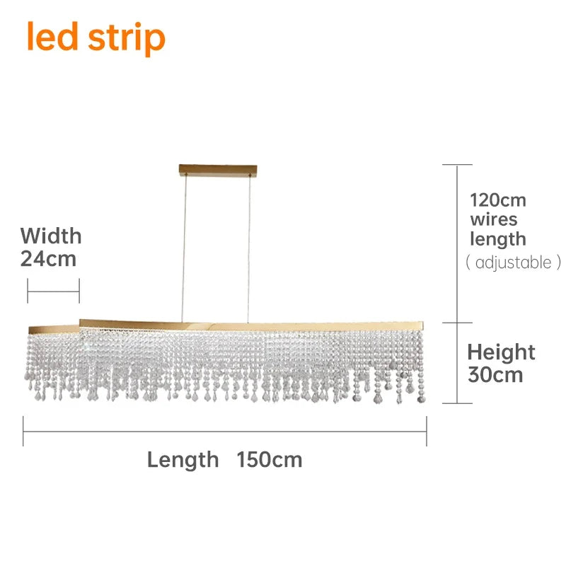 Canto Modern Gold Crystal Chandelier - Chandeliers | Lucera Lighting