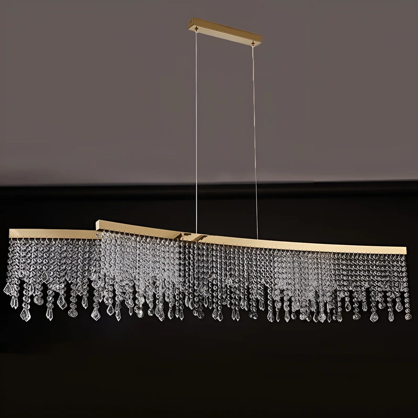 Canto Modern Gold Crystal Chandelier - Chandeliers | Lucera Lighting