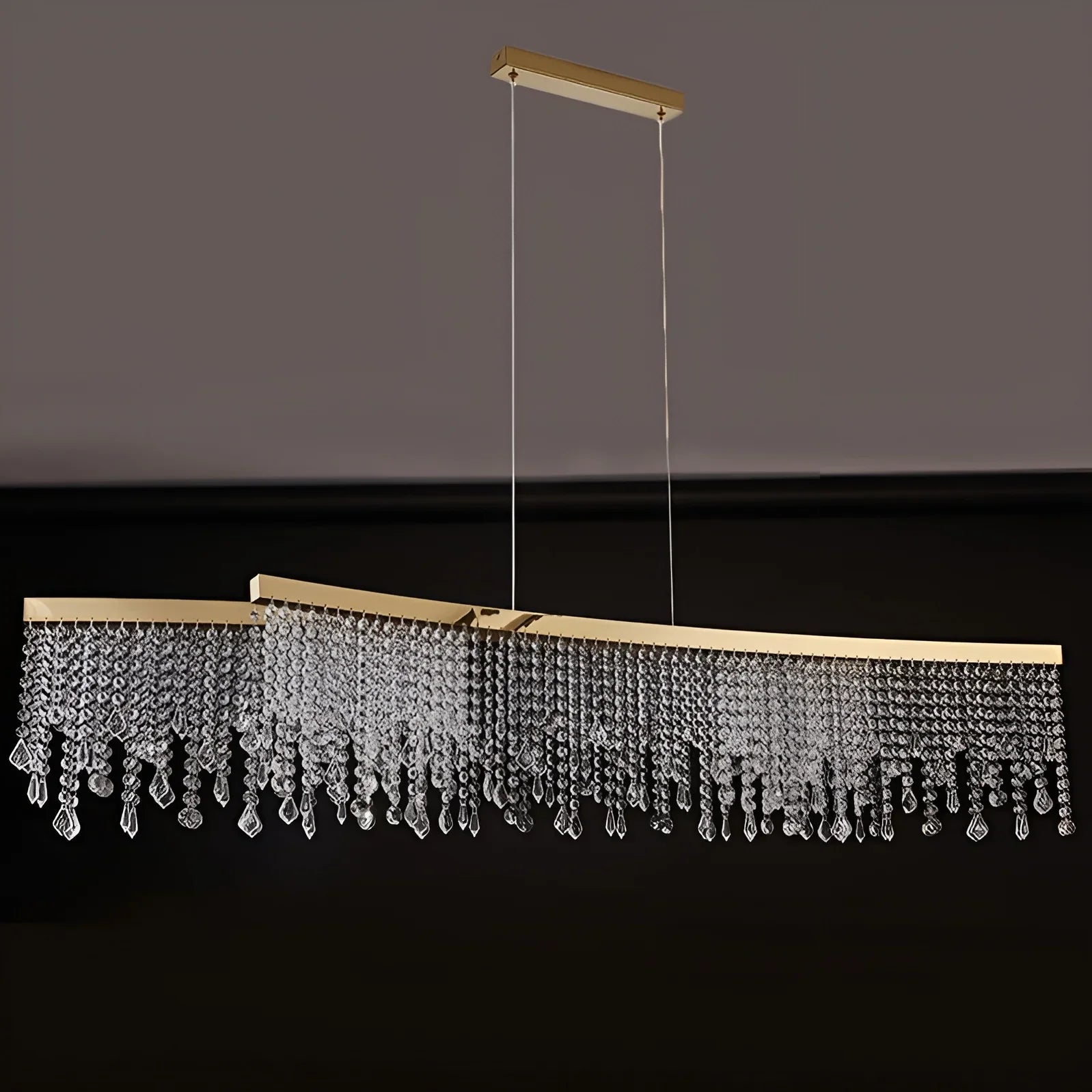Canto Modern Gold Crystal Chandelier - Chandeliers | Lucera Lighting