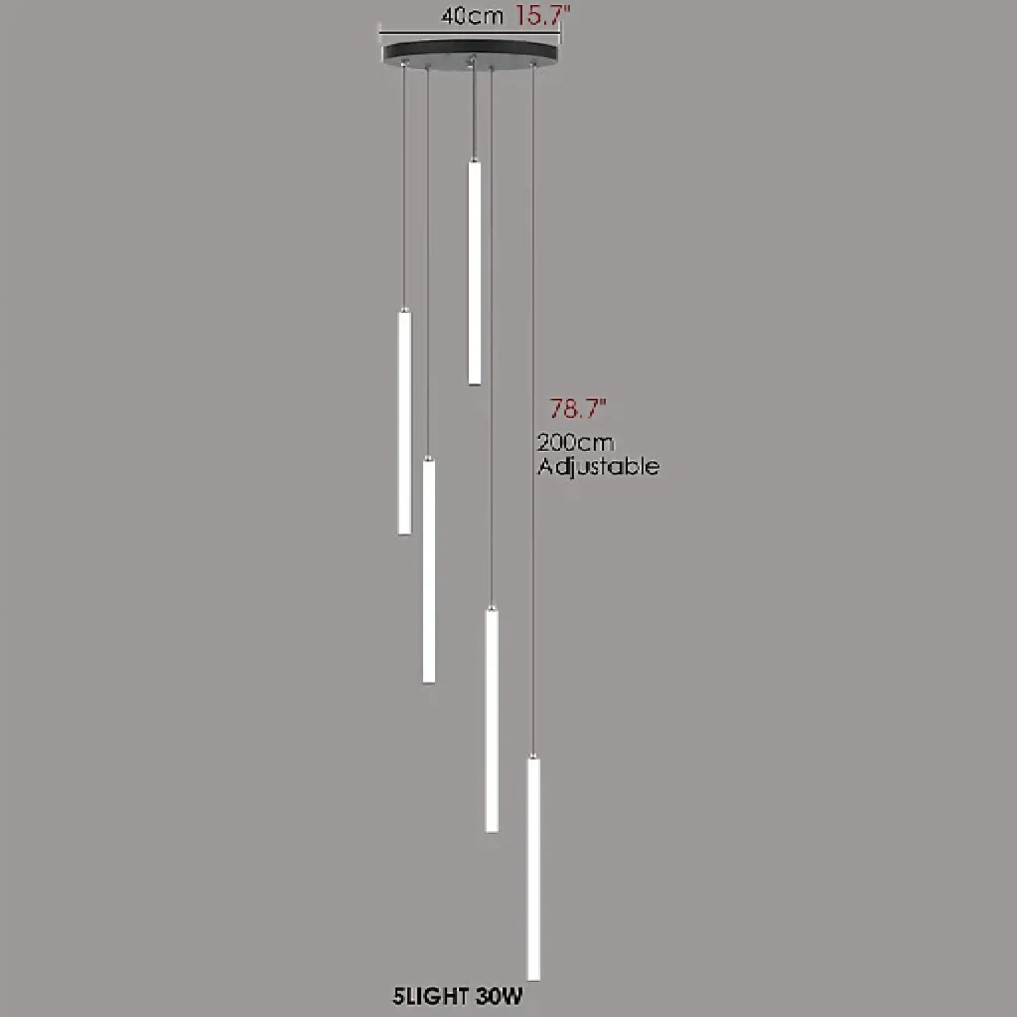 Linden Vertical Spiral Staircase Pendant Lighting - Pendant Lights | Lucera Lighting