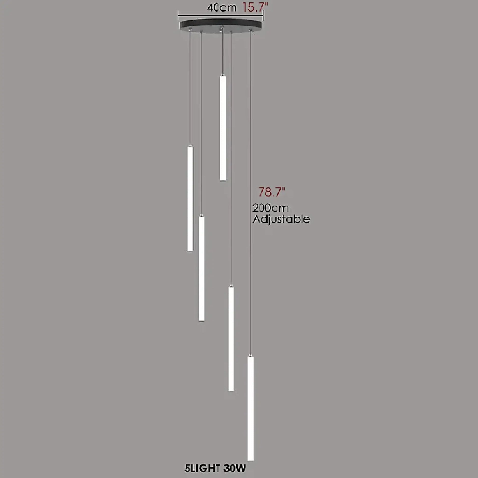 Linden Vertical Spiral Staircase Pendant Lighting - Pendant Lights | Lucera Lighting