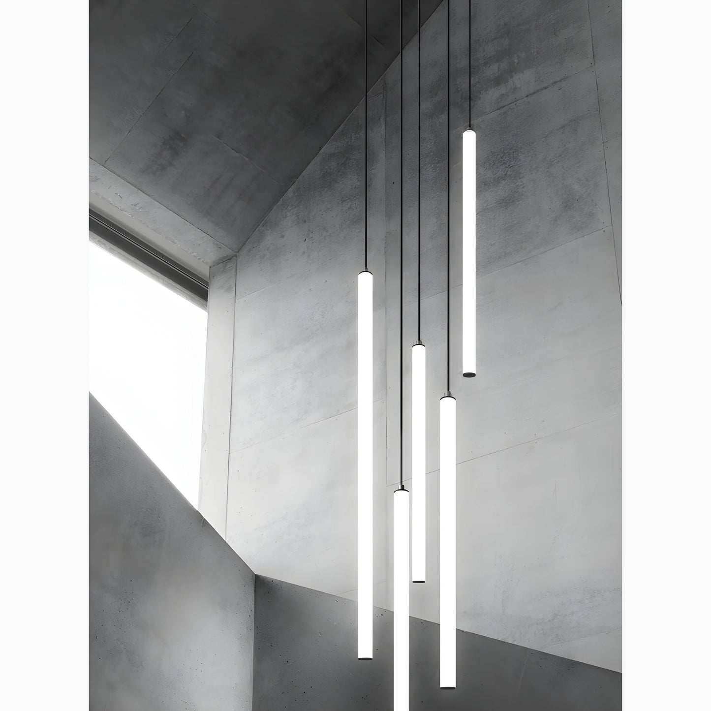 Linden Vertical Spiral Staircase Pendant Lighting - Pendant Lights | Lucera Lighting
