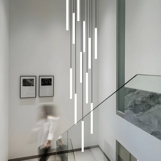 Linden Vertical Spiral Staircase Pendant Lighting - Pendant Lights | Lucera Lighting