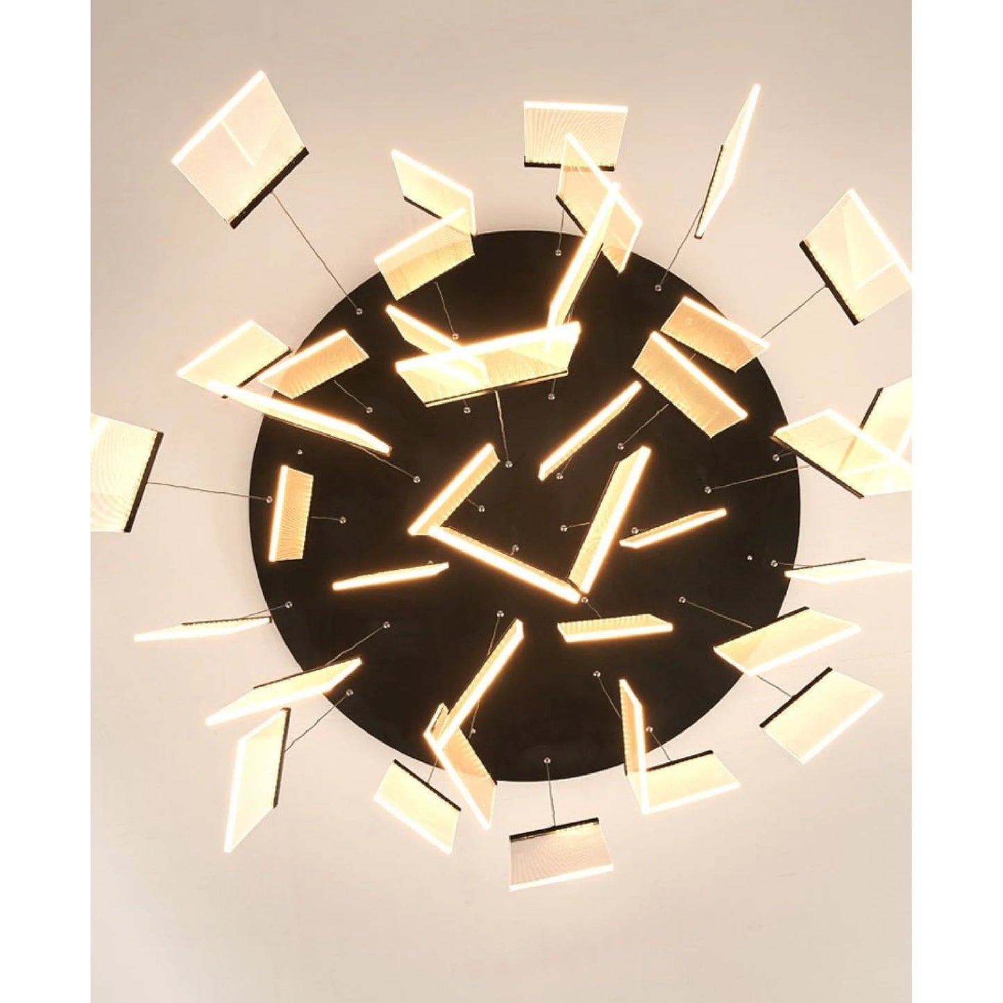 Onyx Gold Long Hanging Light Fixture - Chandeliers | Lucera Lighting