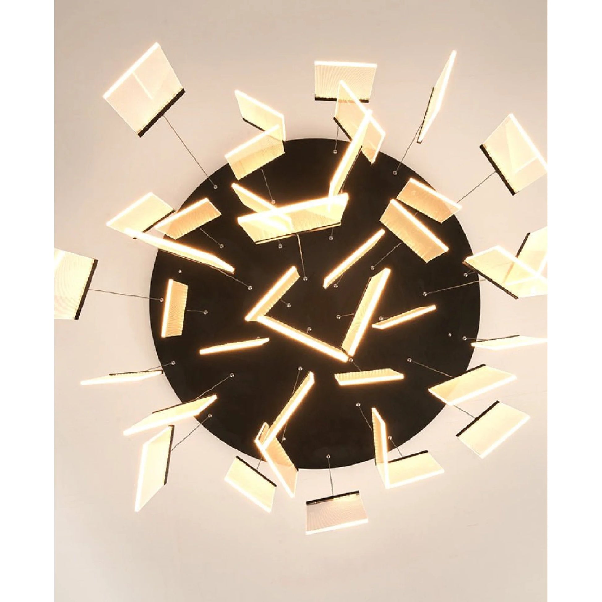 Onyx Gold Long Hanging Light Fixture - Chandeliers | Lucera Lighting